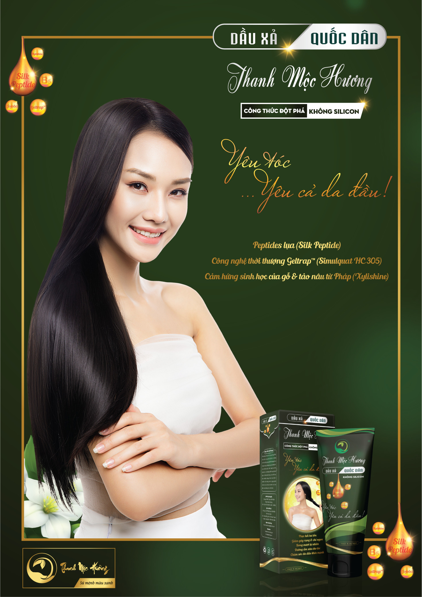 [HCM][Chính Hãng] Dầu Gội Thảo Dược Dân Gian Thanh Mộc Hương