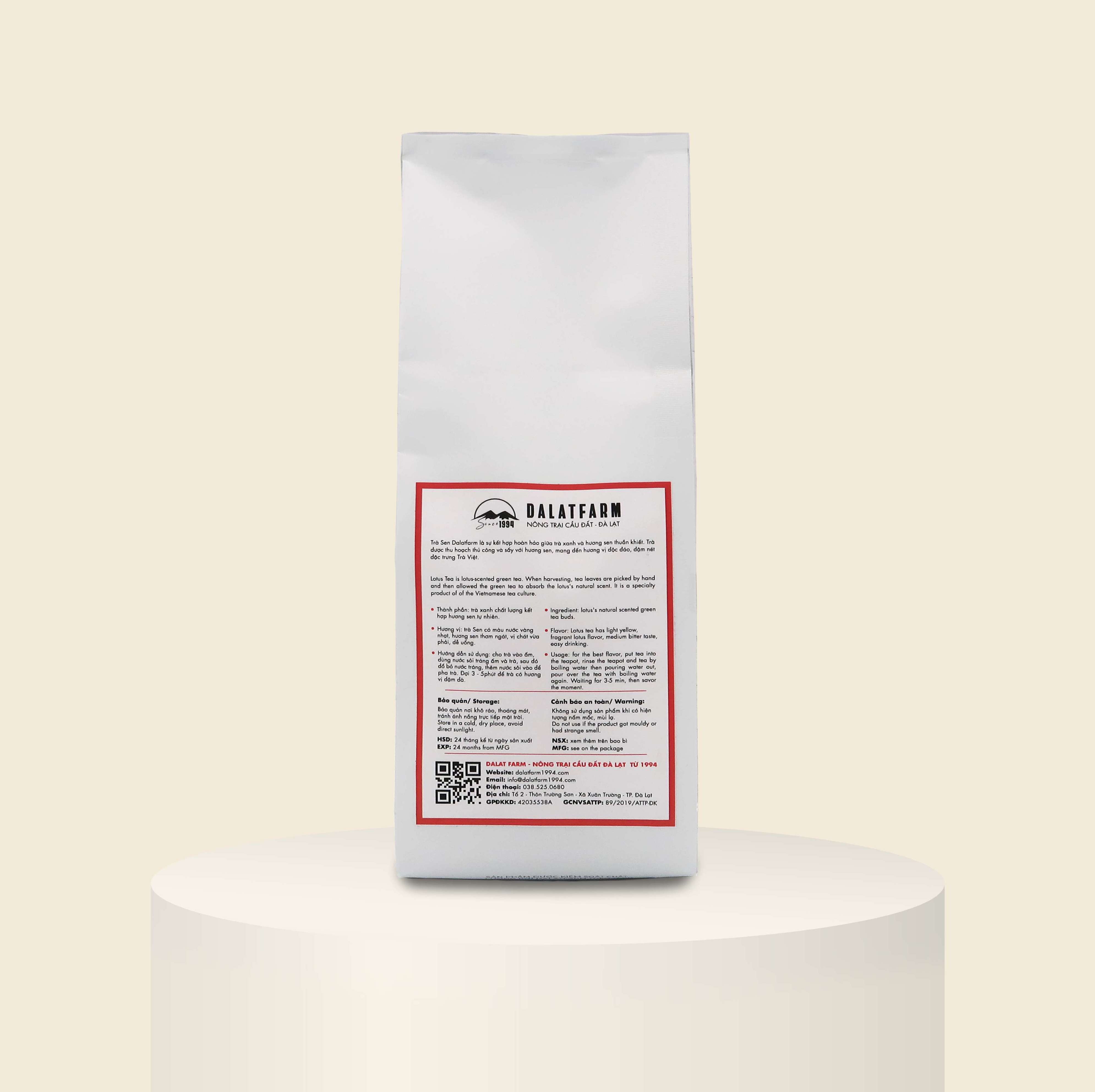 Dalatfarm Lotus Tea - 110Gr Tin Bag