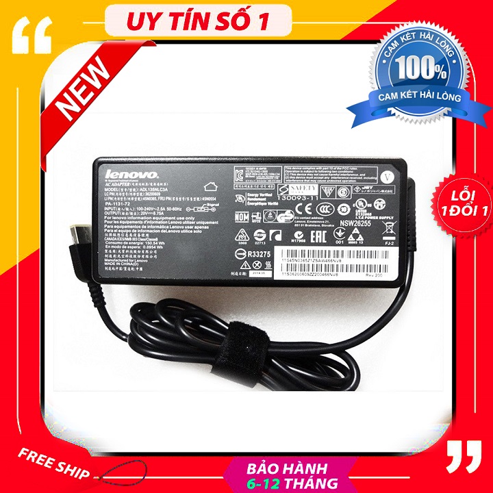 [HCM]Sạc Laptop Lenovo 20V – 6.75A 135W (Đầu Vuông)
