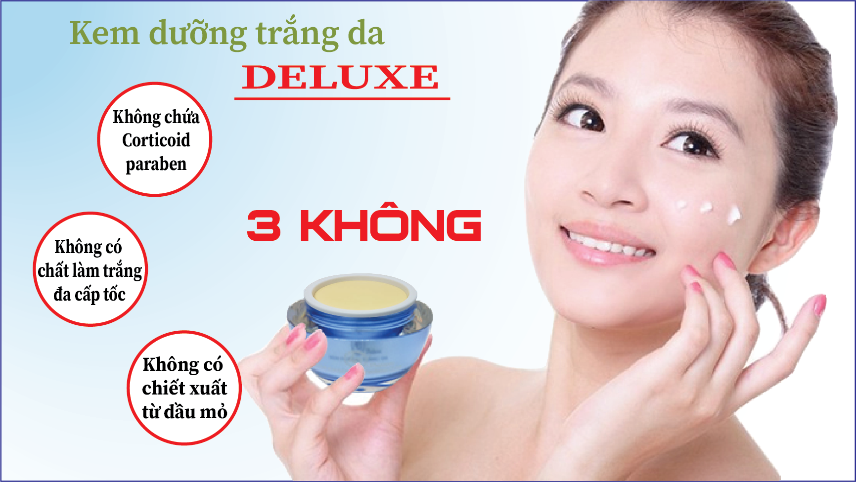 kem dưỡng trắng da mặt DELUXE LA