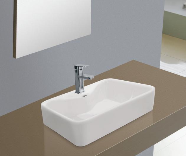 CHẬU LAVABO VUÔNG ĐỂ BÀN