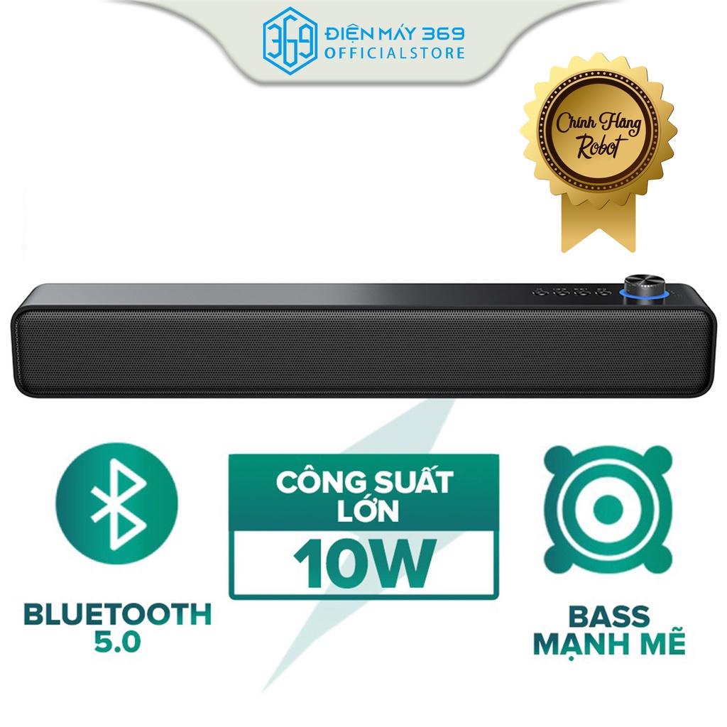 Loa Thanh Soundbar Bluetooth ROBOT RB480, Pin 1200mAh, Bass Trầm Mạnh Mẽ
