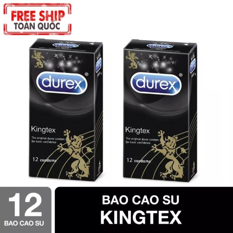 [MUA 01 TẶNG 01] BCS Durex Kingtex size cỡ nhỏ [che tên sản phẩm] cao cấp