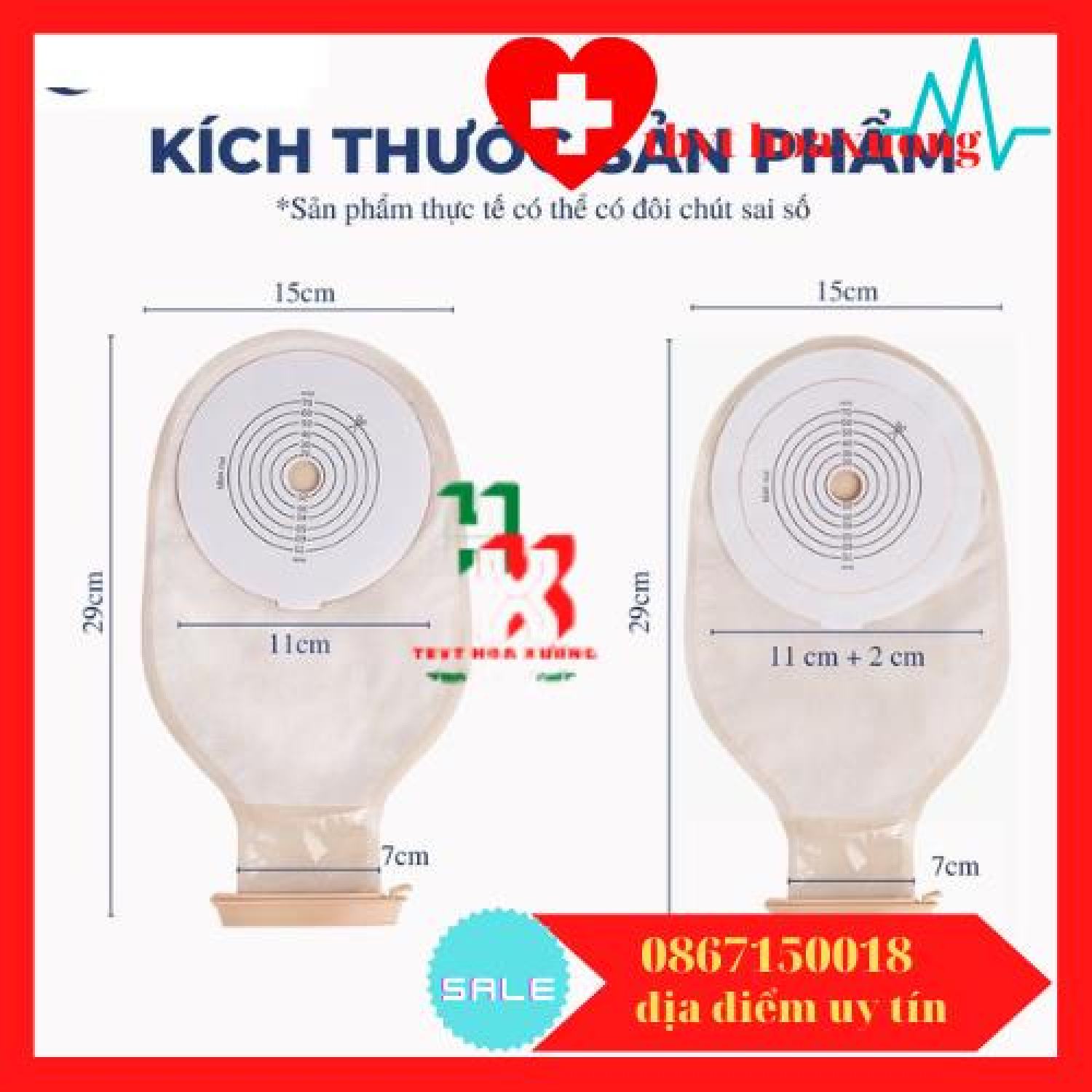(siêu rẻ)Combo 10 túi hậu môn nhân tạo Kiwi