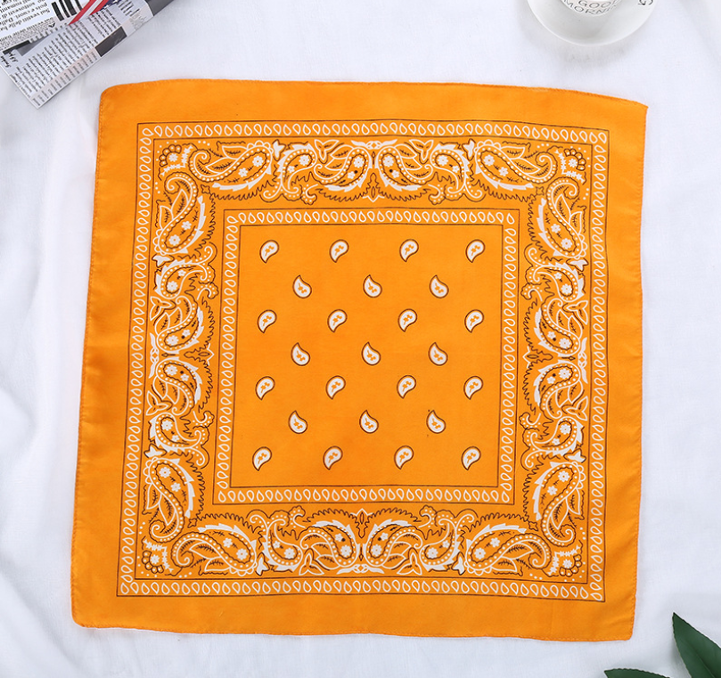Khăn Bandana turban Hàn Quốc phong cách Hiphop ban nhạc Rap thời trang cá tính NHIỀU MÀU chất liệu vải in họa tiết kích thước 55cm x 55cm
