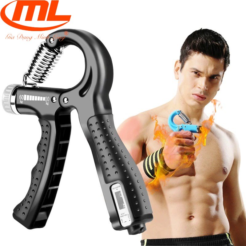 Kìm Bóp Tay ️ Kìm Tập Cơ Tay ️ Dụng Cụ Tập Tay Tại Nhà Điều Chỉnh Lực 5-60kg Có Đếm Số Tự động, kìm bóp tập cơ tay đếm số tự động 100kg, kìm tập cơ tay có đếm số, kềm bóp tay