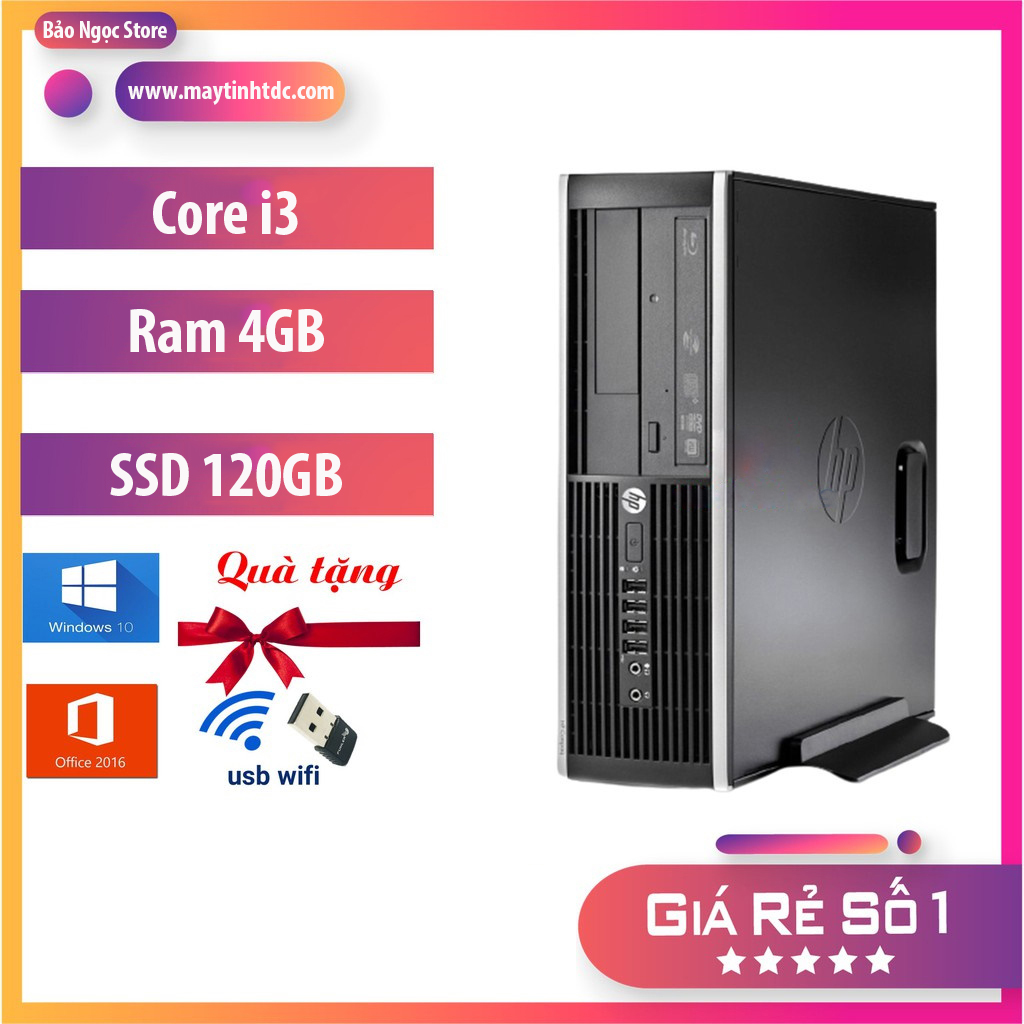 Thùng cpu hp 8200 core i5 2400/ ram 4gb/ hdd 250gb + windows 10 - hàng nhập khẩu.
