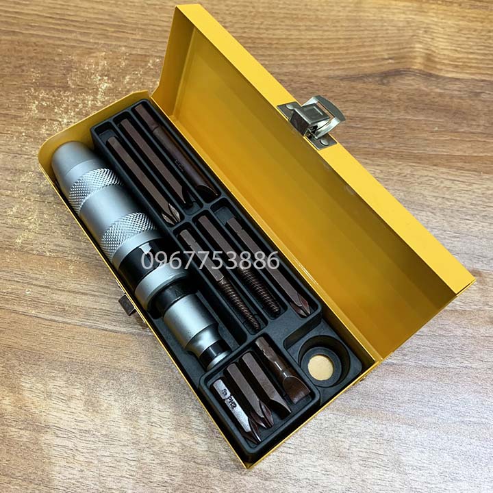 Bộ tô vít đóng thép s2 12 chi tiết