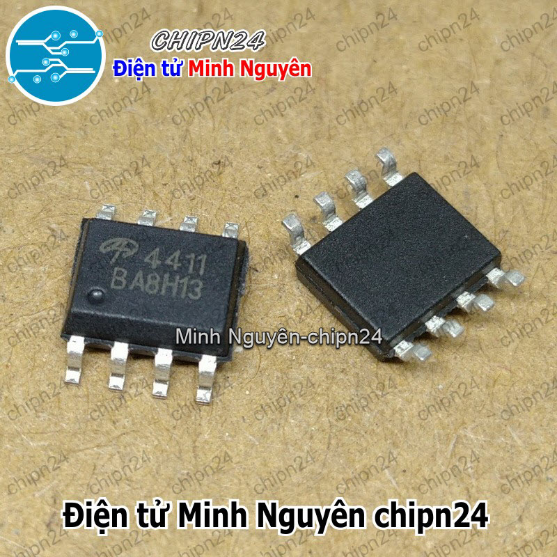 [2 con] (ST) Mosfet Dán AO4411 SOP-8 Hàng Tốt 8A 30V Kênh P (SMD) (4411) - HH004677