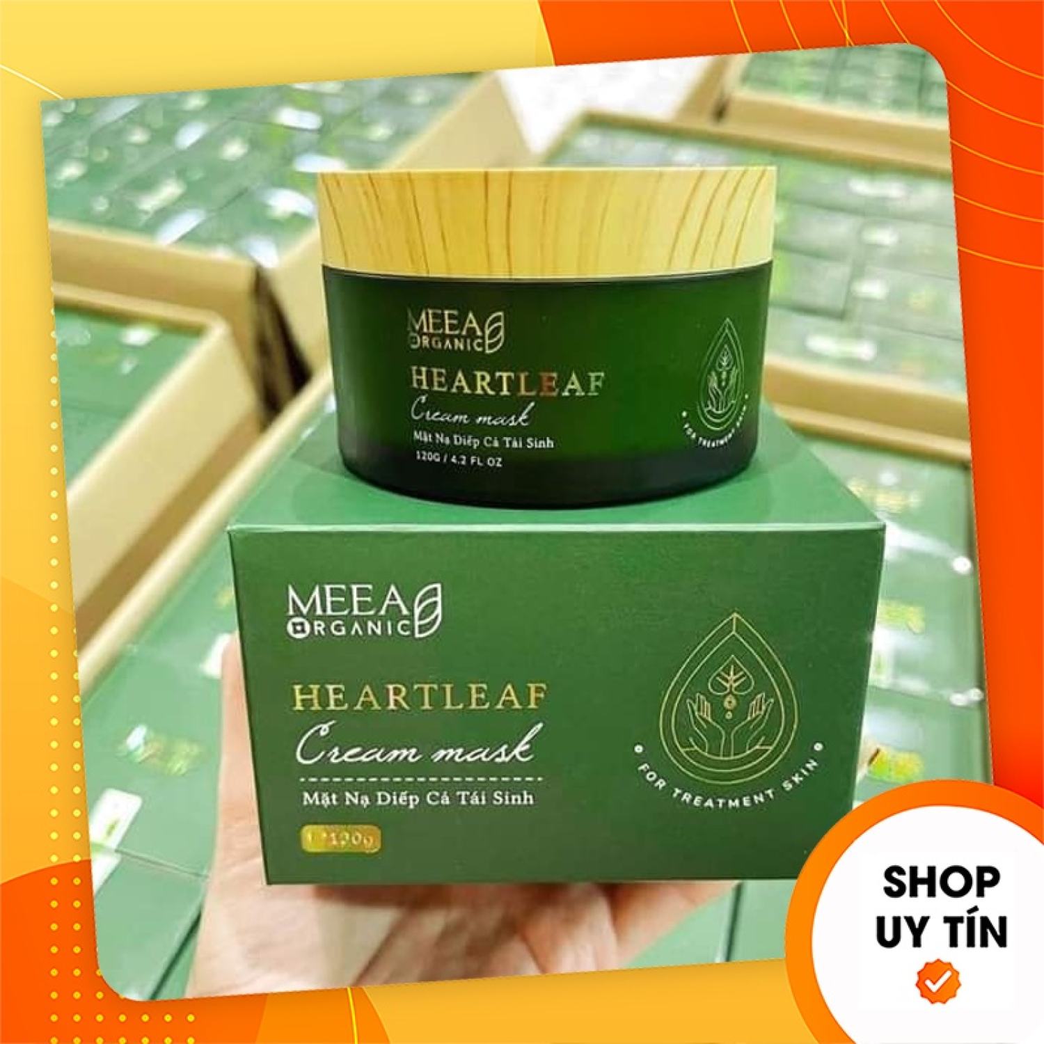 Mặt nạ diếp cá tái sinh meea organic - mask nhiếp cá đắp mặt - 8938534672085