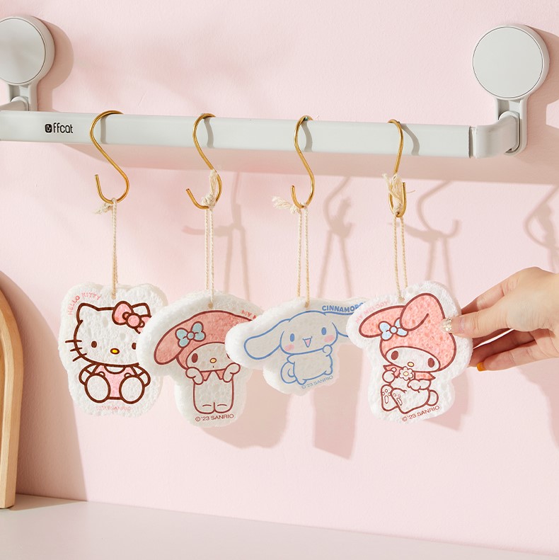 🌸MIẾNG XỐP RỬA CHÉN HELLO KITTY CHÍNH HÃNG SANRIO