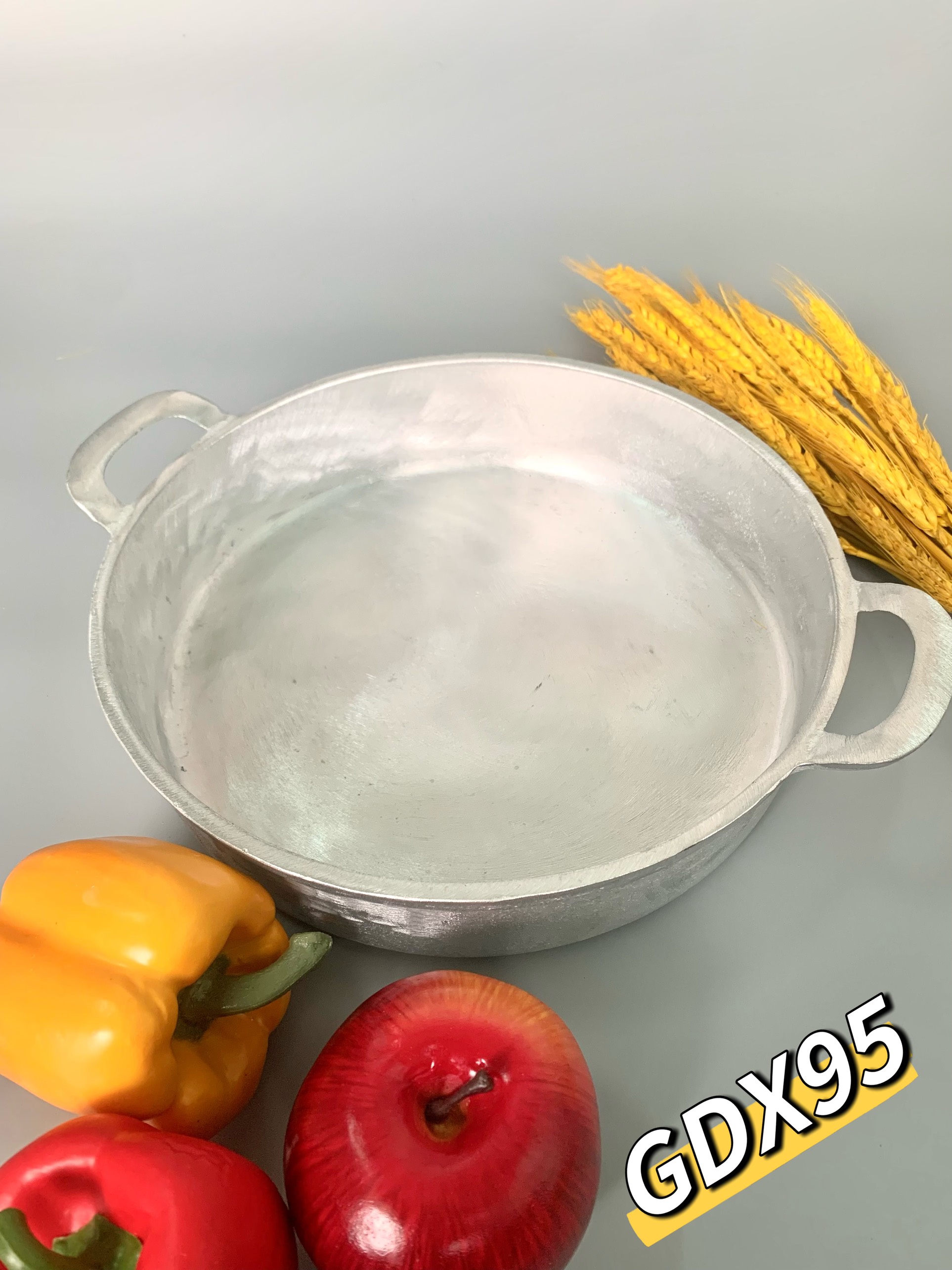 chảo gang đúc đáy bằng