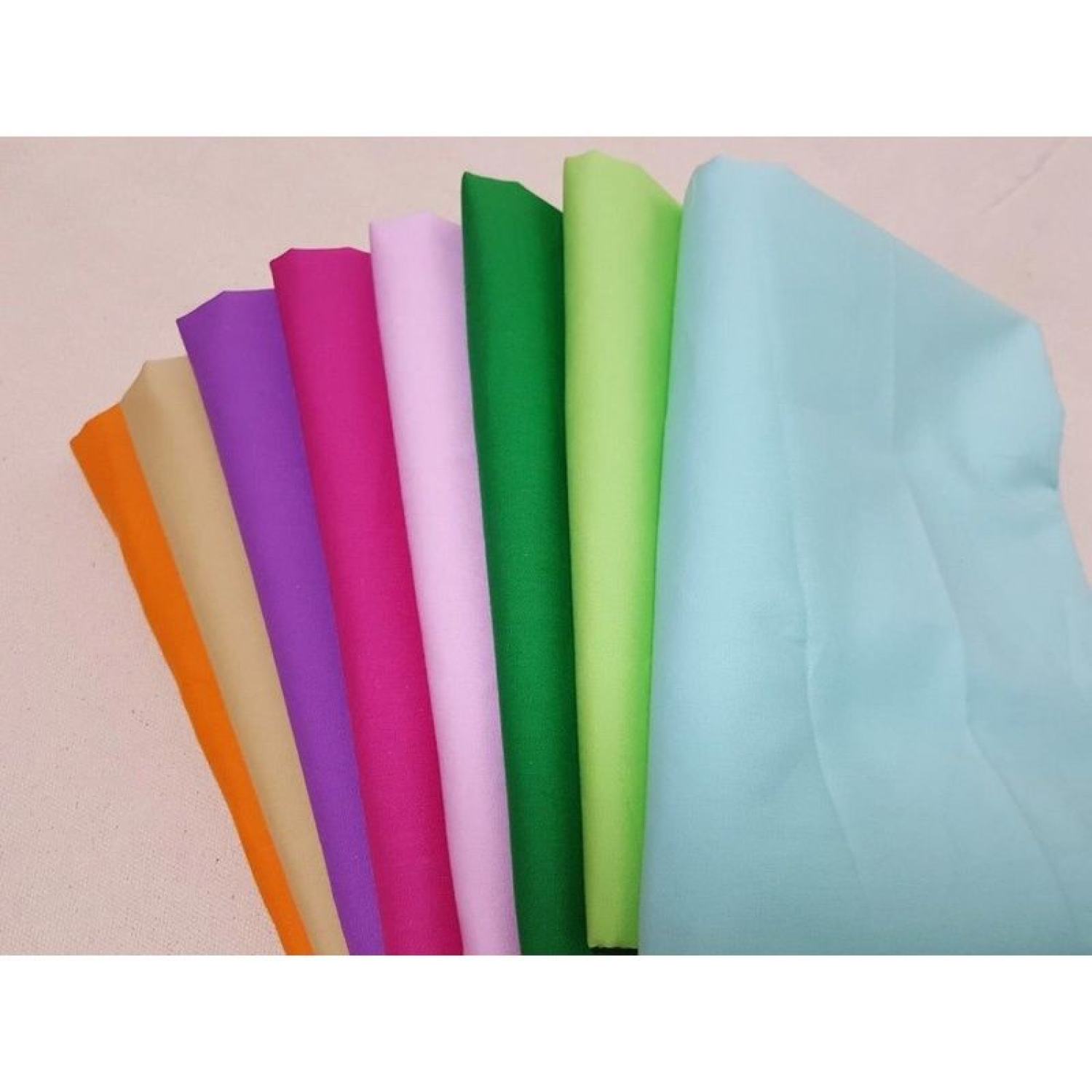 Vải thô màu trơn khổ 1m5. 1m