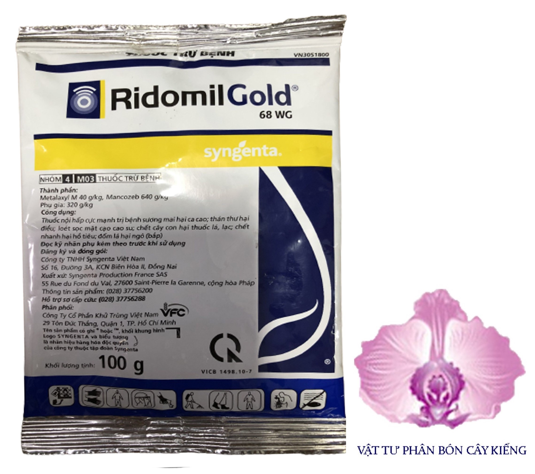 Thuốc trừ bệnh ridomil gold 68wg - #488a# 100g