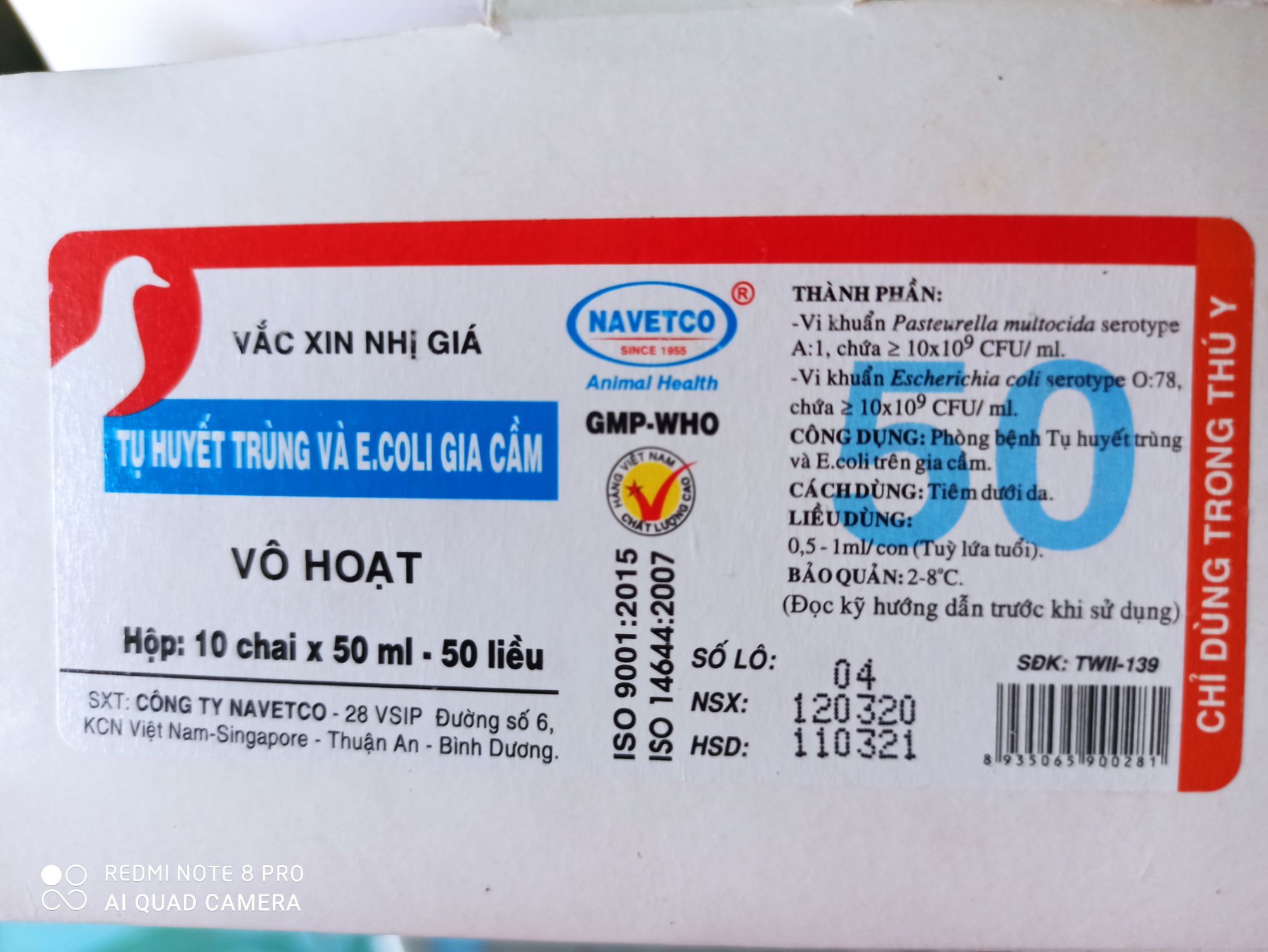 Vac...cin Tụ Huyết Trùng ecoli