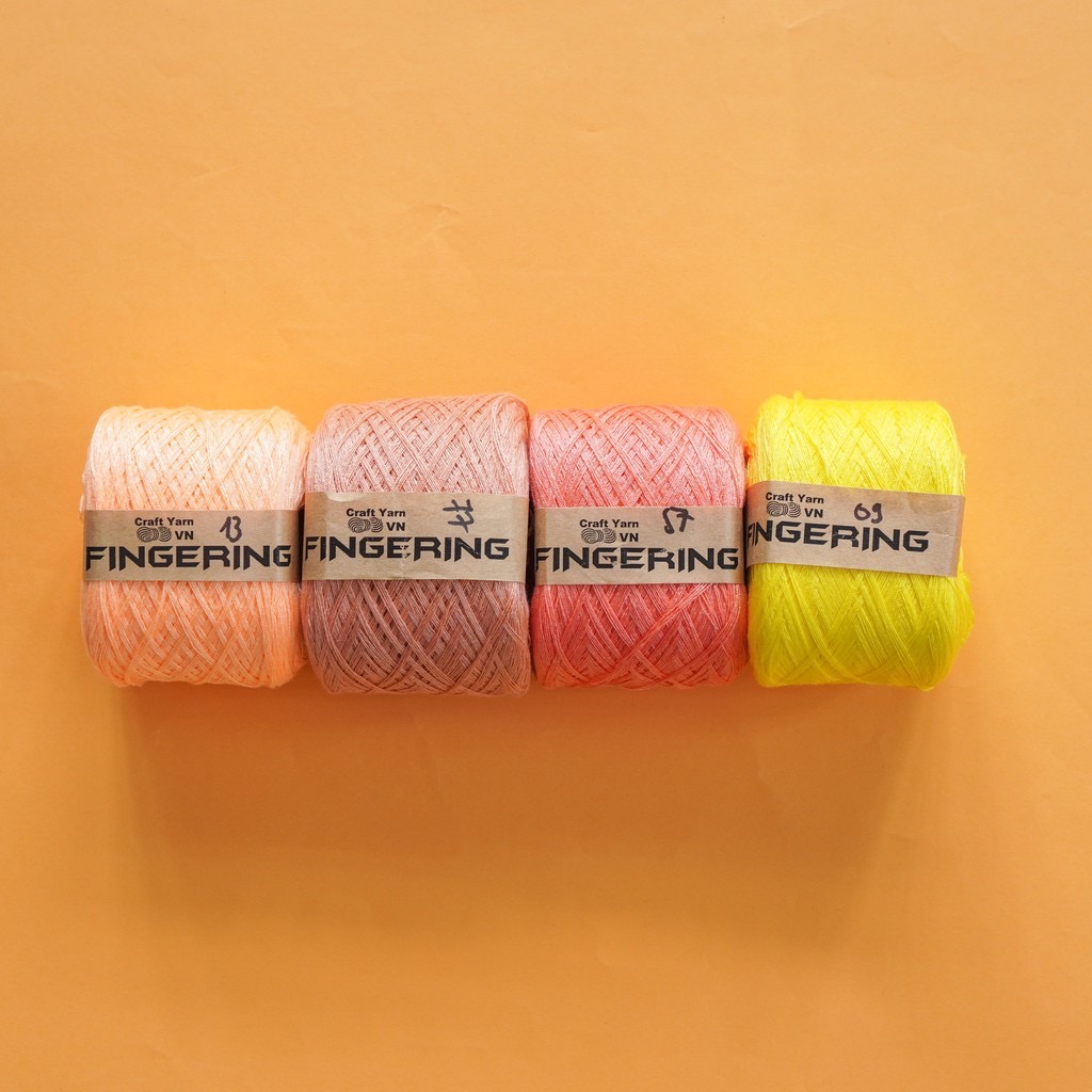 SỢI COTTON BÓNG FINGERING (bảng 2)