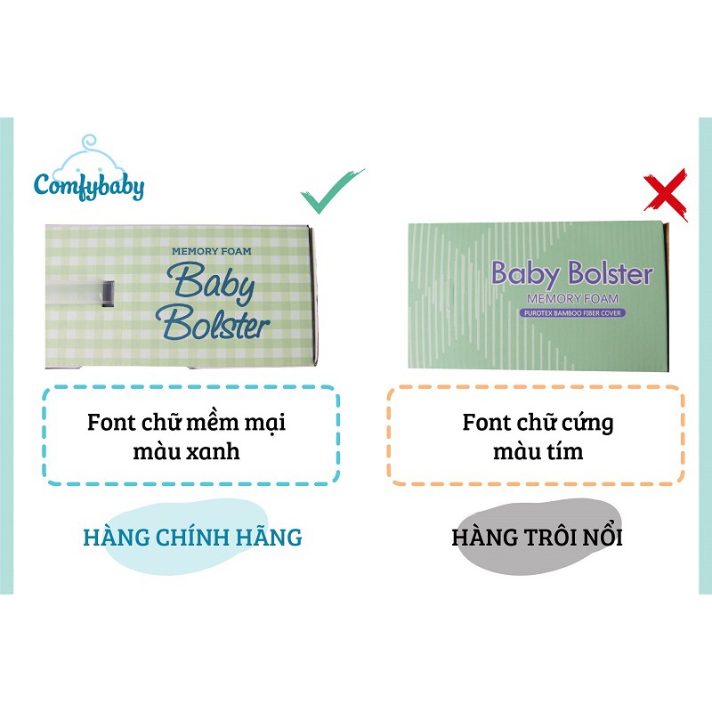 Gối chặn sợi tre bamboo Comfybaby CFN02