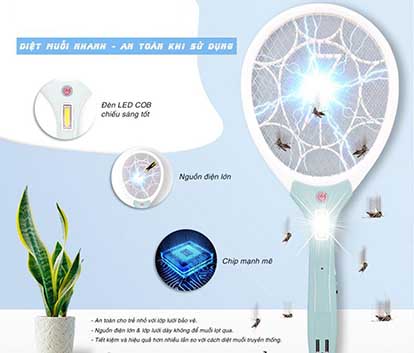 VỢT MUỖI MỸ LINH CAO CẤP 6288