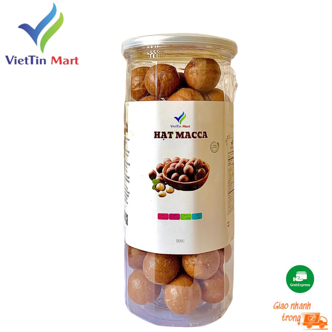 500gr_ hạt macca chưa tách vỏ -viettin mart