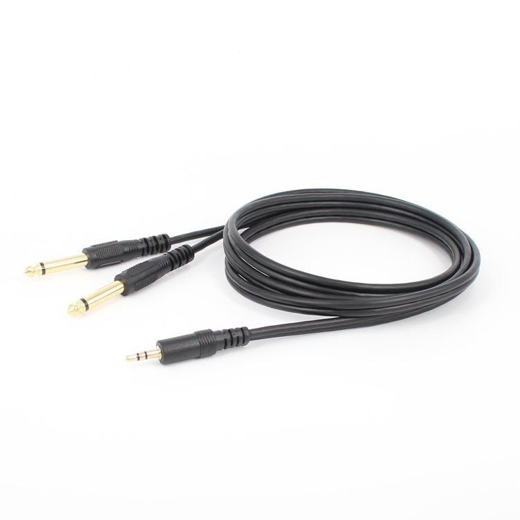 Jack chuyển 3.5 sang 2 đầu 6.5 dương mono