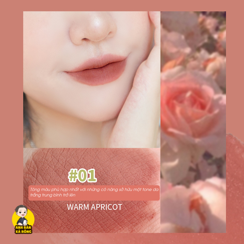 Son kem lì color school clouds rain lip mud cs011