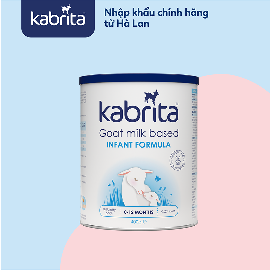 [DATE T7.2024] Sữa dê Kabrita cho trẻ từ 0-12 tháng - Lon 400g