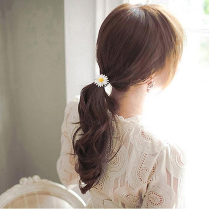 CỘT TÓC HOA CÚC TRẮNG [ SET 5 CÁI ]