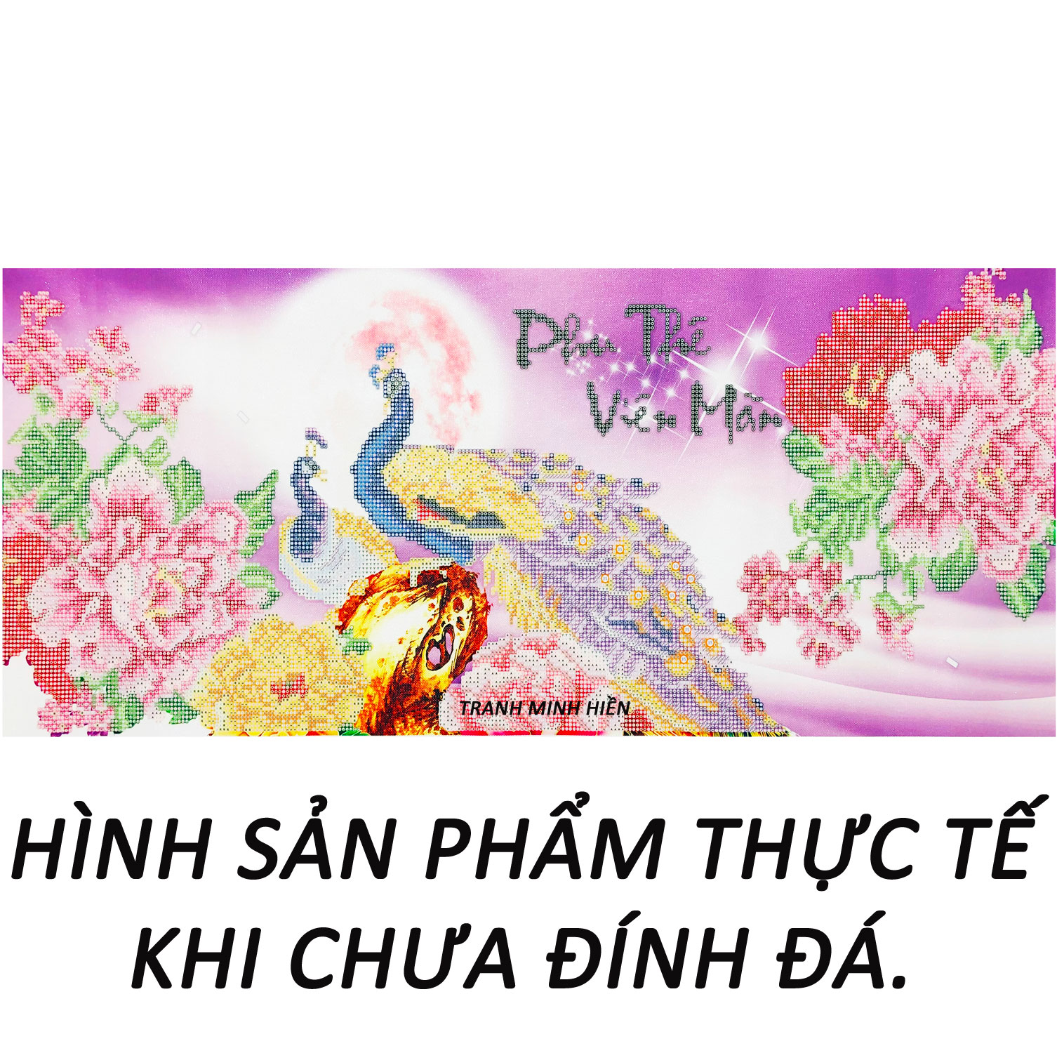 Tranh Đính Đá Tự Làm - Vợ Chồng Vĩnh Kết Đồng Tâm 38 (Kèm Quà Tặng) - Tranh Minh Hiền (TỰ ĐÍNH ĐÁ)
