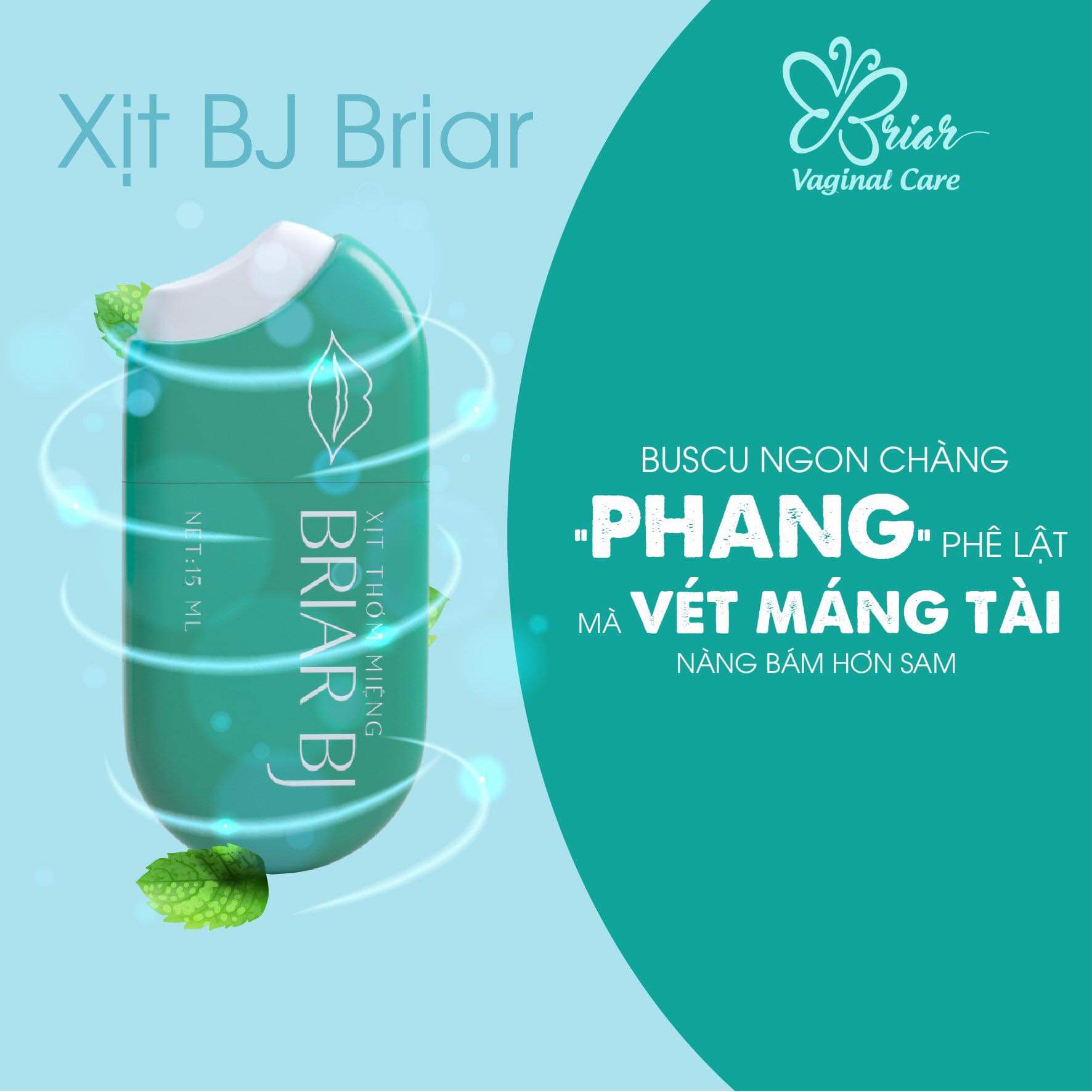 [HCM][HÀNG CHÍNH HÃNG] Xịt thơm miệng Briar BJ - Xịt BUsCU Vét Máng