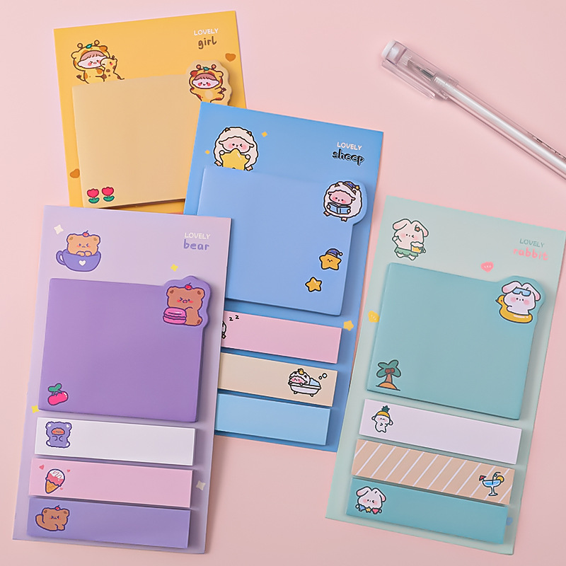 Giấy Note Ghi Chú Có Keo , Set Giấy Note Dễ Thương Mẫu 2023