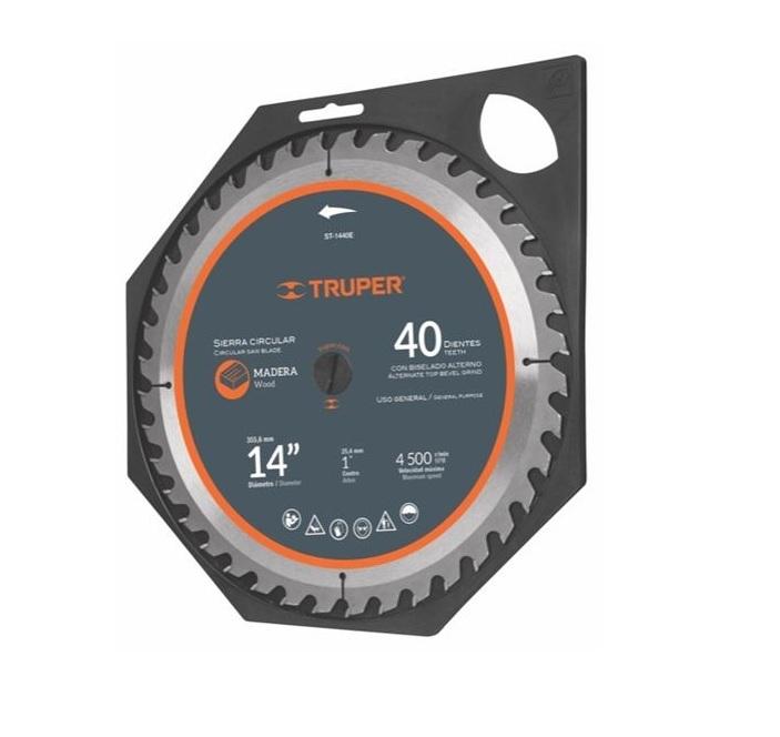 Lưỡi cưa gỗ 355mm x 40T Truper 18322