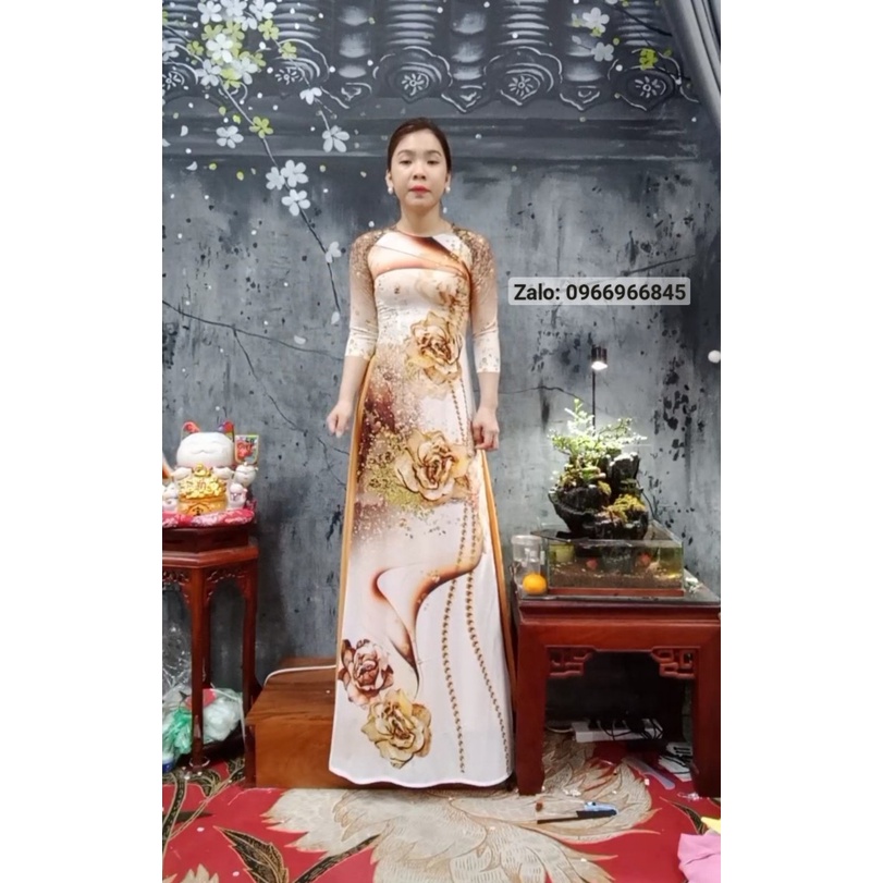 [giá xưởng} mẫu áo dài in 3d rẻ và đẹp - áo dài hà nội