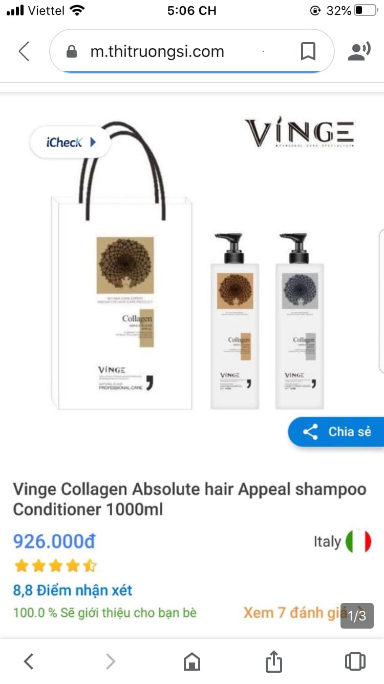 Gift Essential Oil-Collagen Conditioner Vinge1000ML X 2