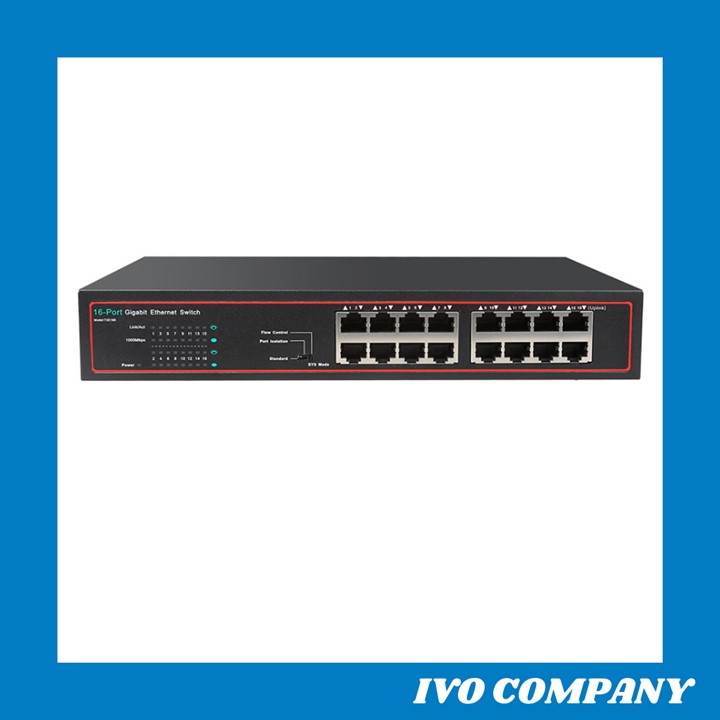 [HCM]Bộ Switch 16 Cổng Gigabit Hỗ Trợ VLAN TXE169