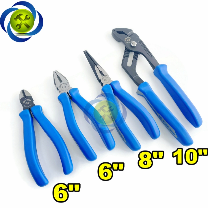 [HCM]Bộ kìm 4 cây Kingtony 42104GP (Kìm cắt điện nhọn mỏ quạ)