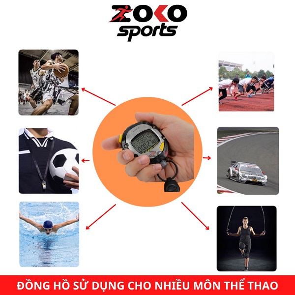 Đồng hồ bấm giờ Casio HS-70W 100 Lap thể thao