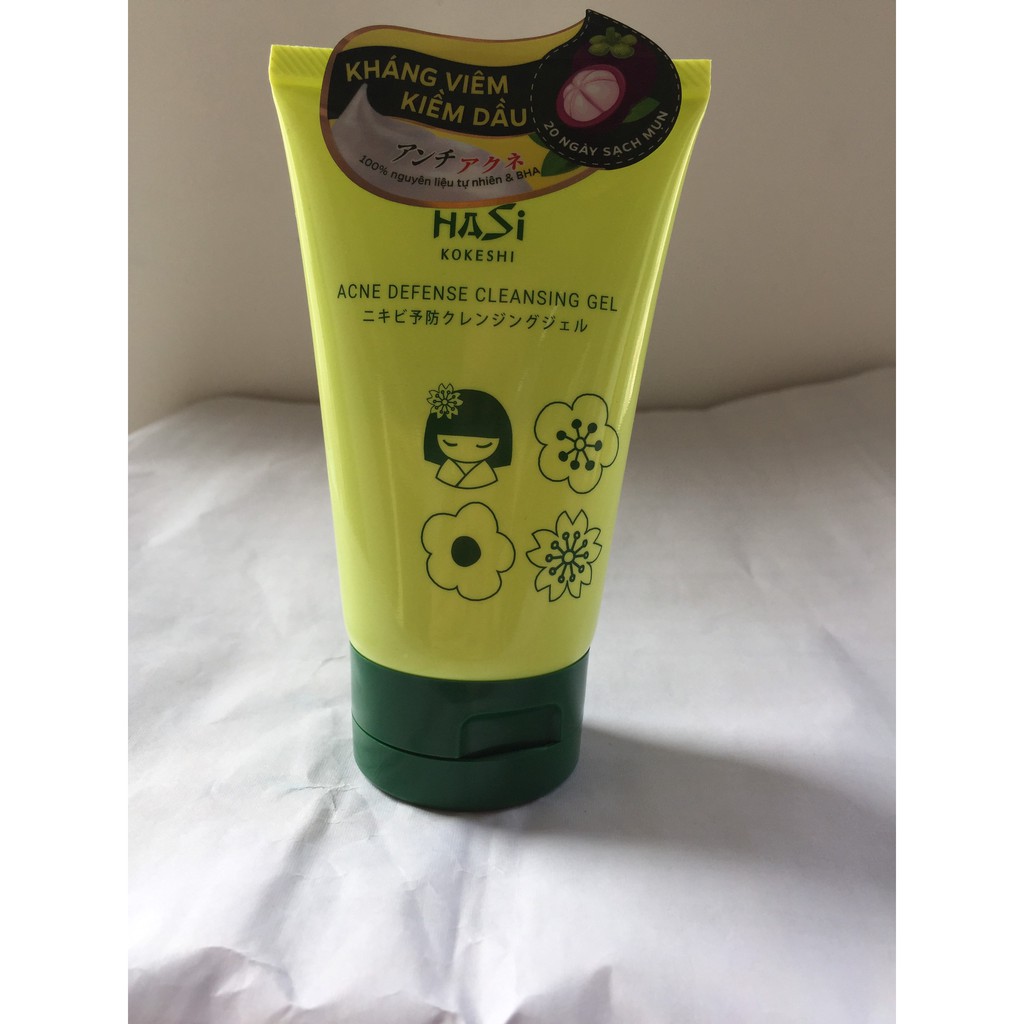 [Có sẵn] Sữa rửa mặt cho da mụn Hasi Kokeshi 100ml