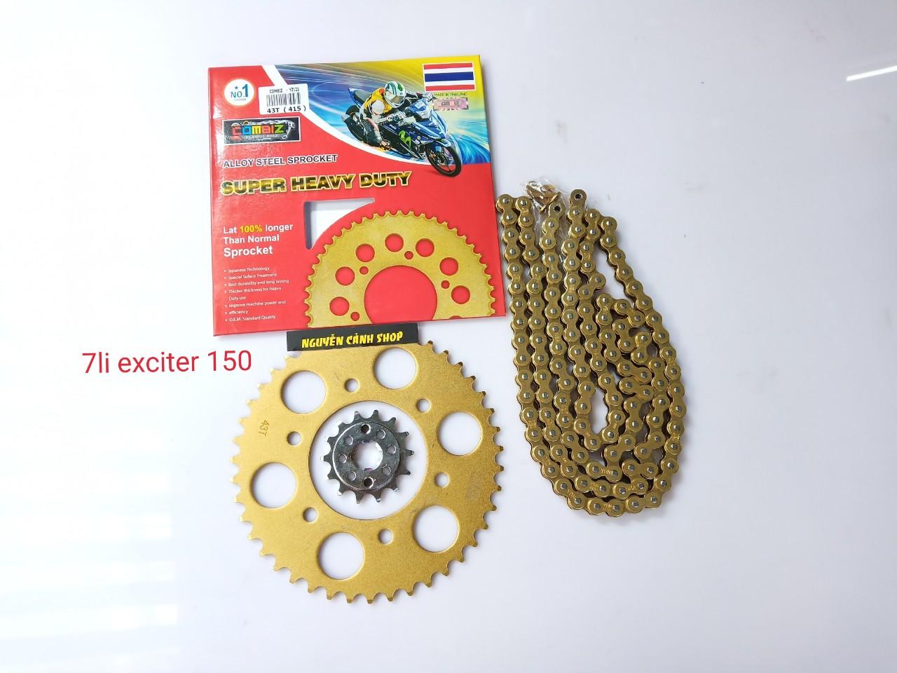 sên nhông dĩa xe exciter 150 7li
