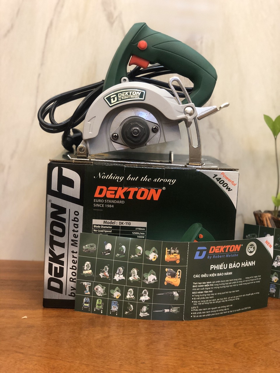 MÁY CẮT GẠCH DEKTON  110- CÔNG SUÁT 1400W