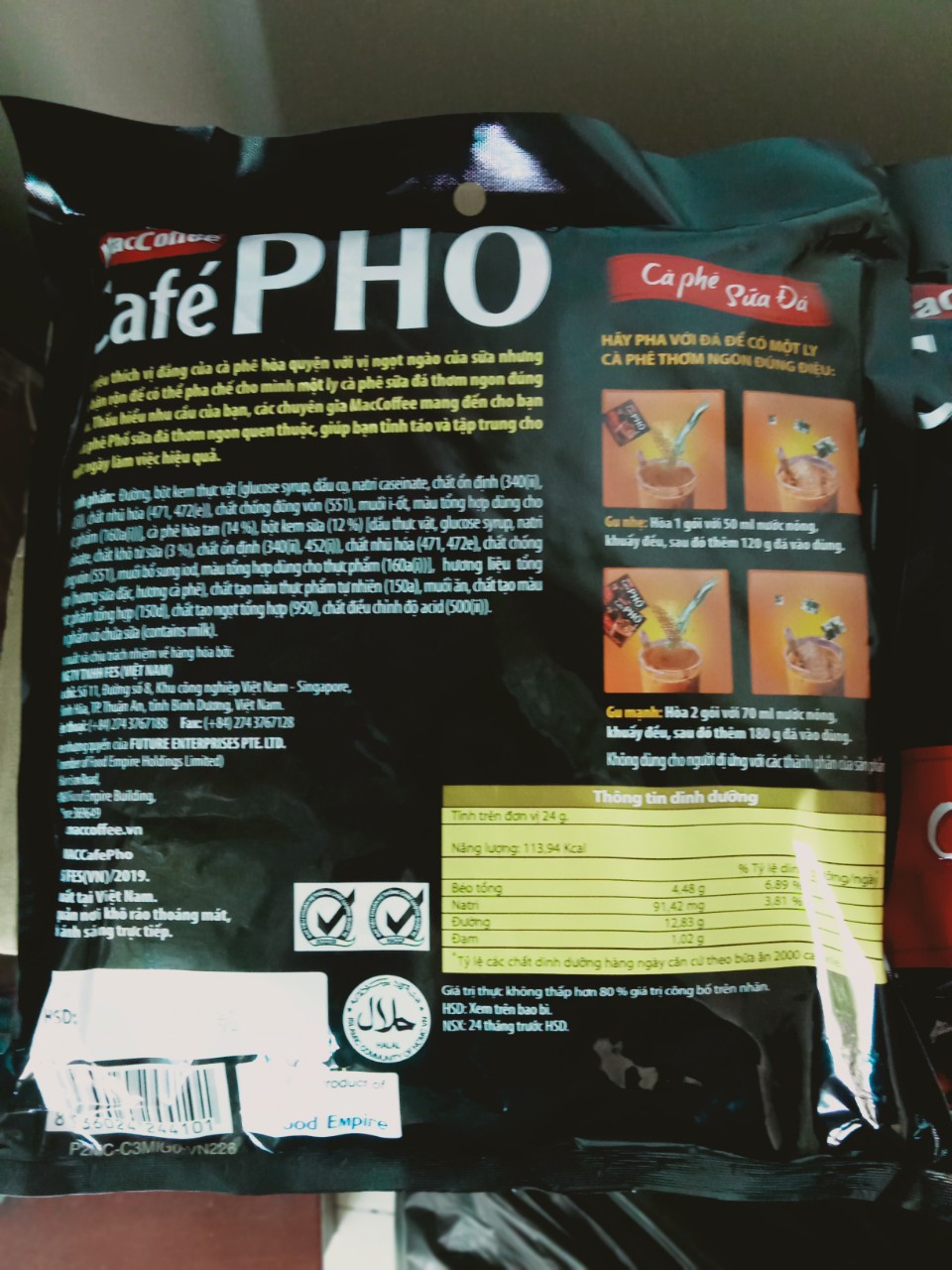 (Date mới) Cafe Phố gói (30 gói x 24g)