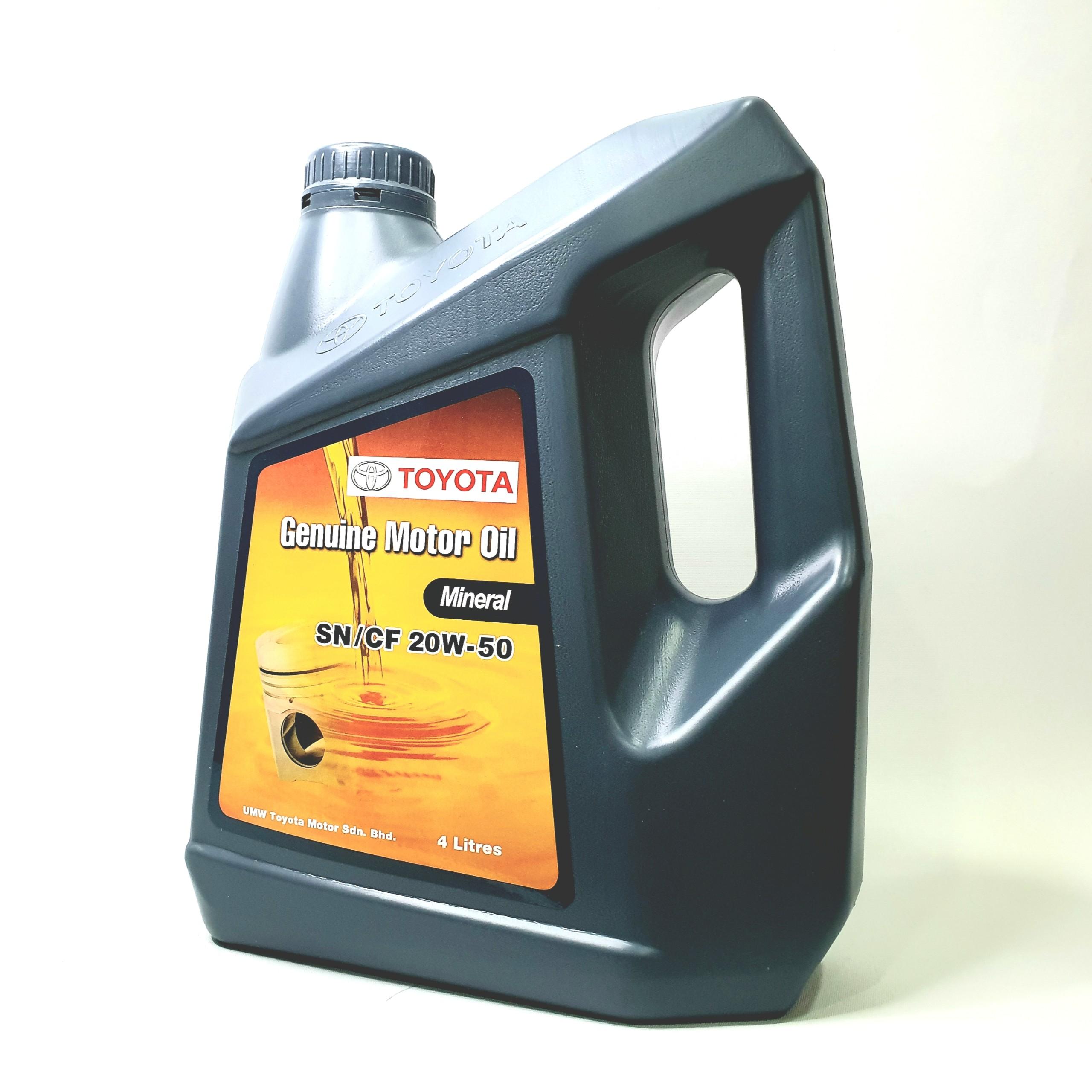 Nhớt toyota genuine motor oil mineral 20w50 4l