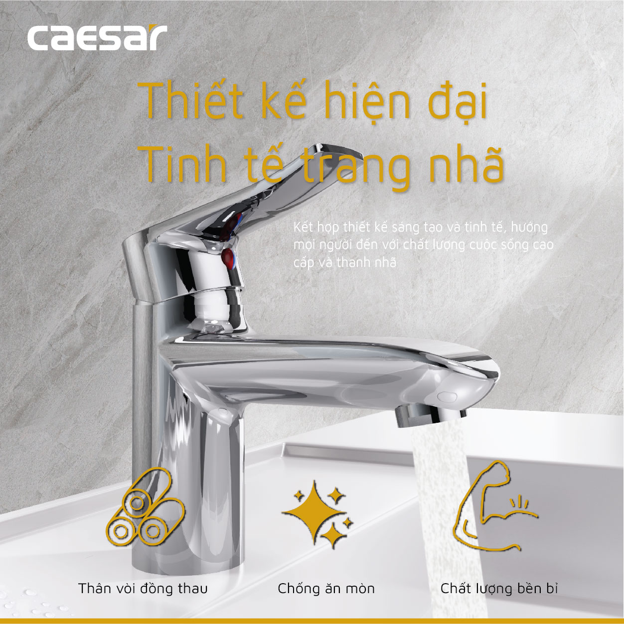 Vòi Lavabo Nóng Lạnh - B490CP