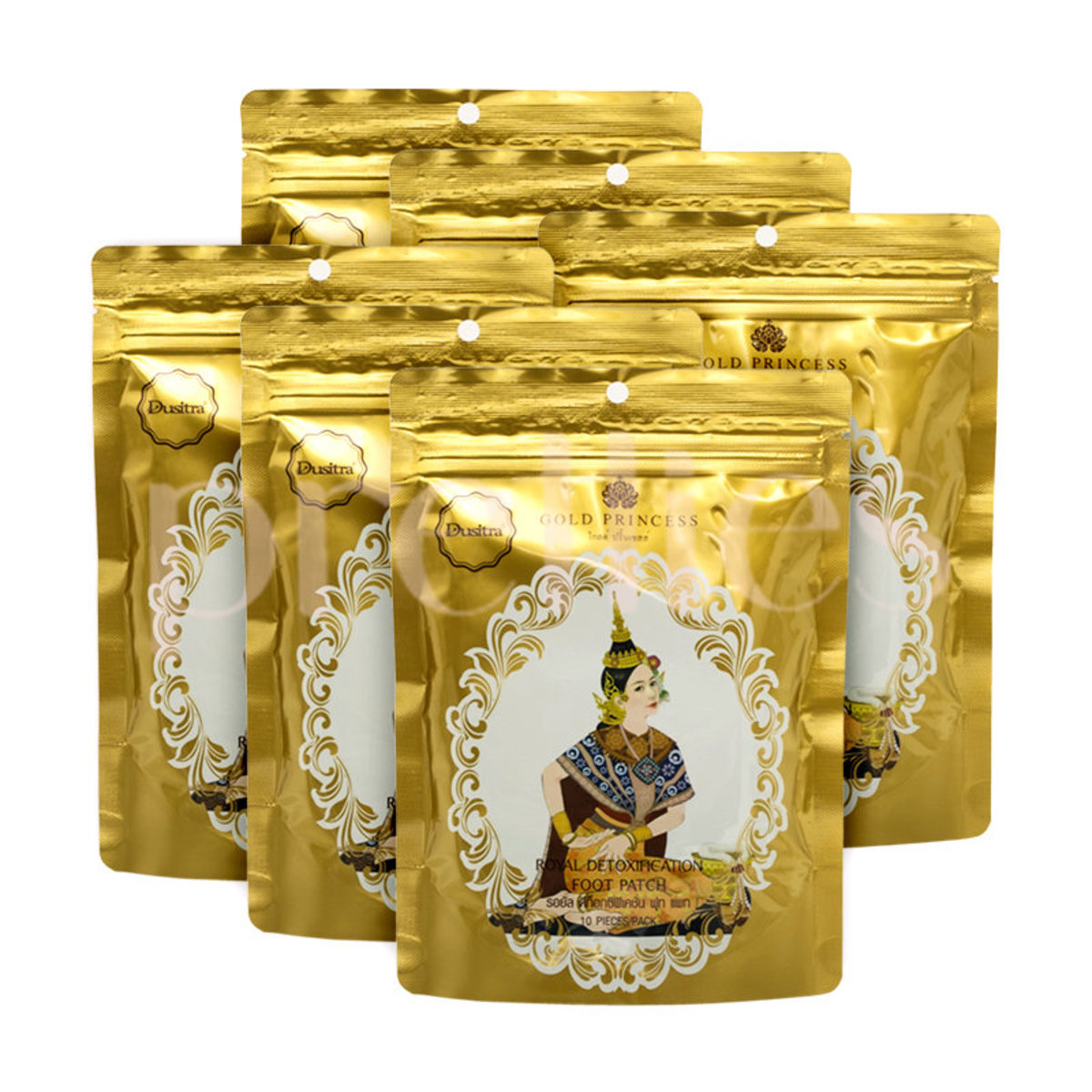 Combo 2 Gói dán thải độc chân chính hãng Gold Princess Thái Lan (gói 10 miếng)