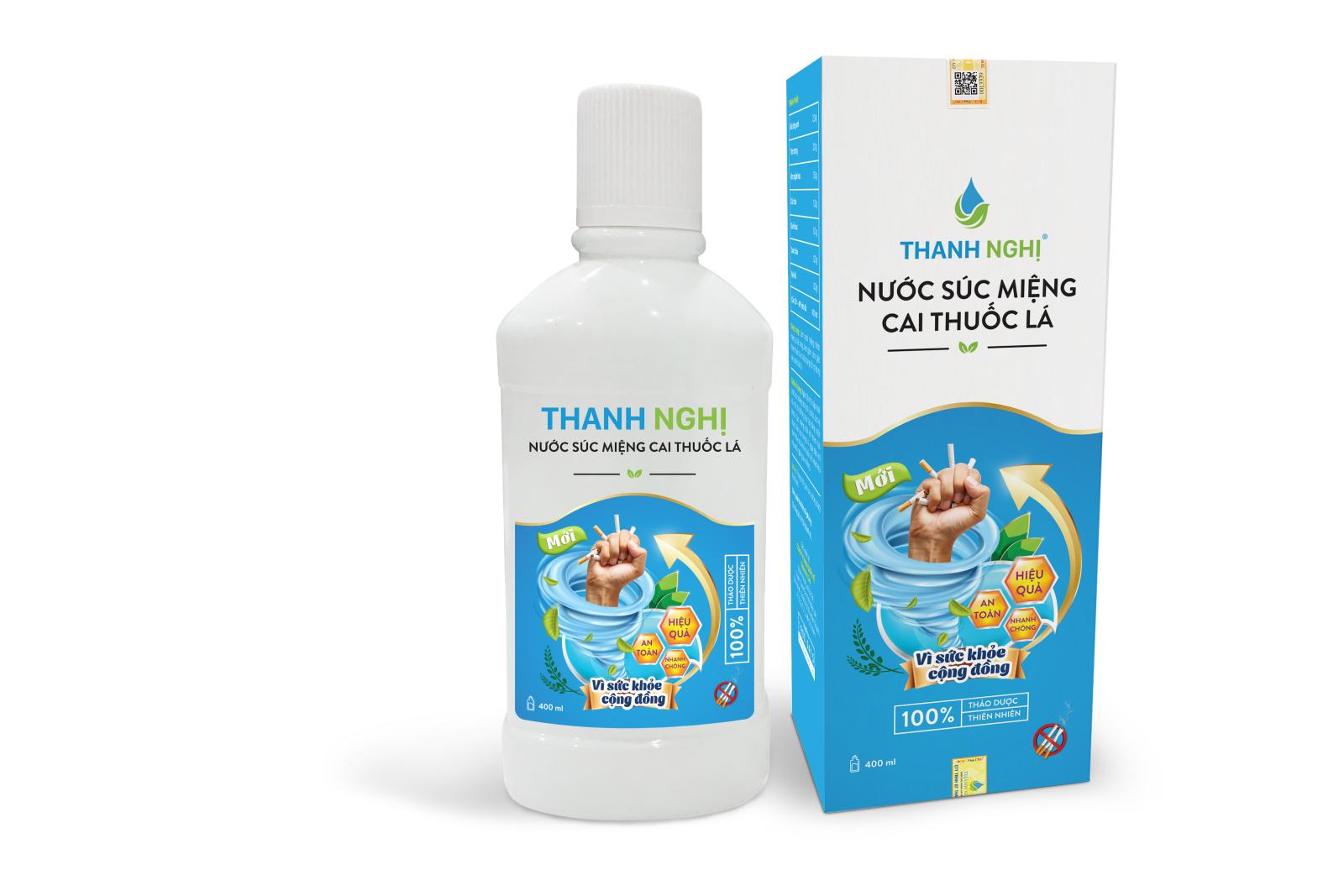 Nước súc miệng cai thuốc lá Thanh Nghị 400ml