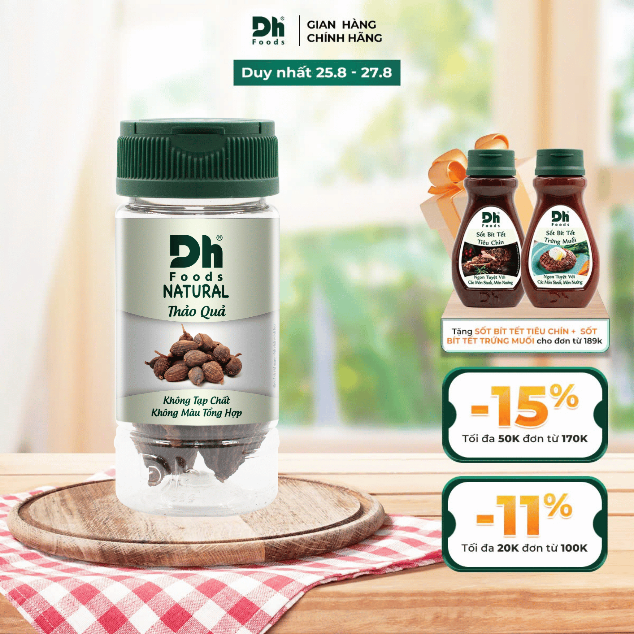 Natural quế hồi thảo quả 25g dh foods