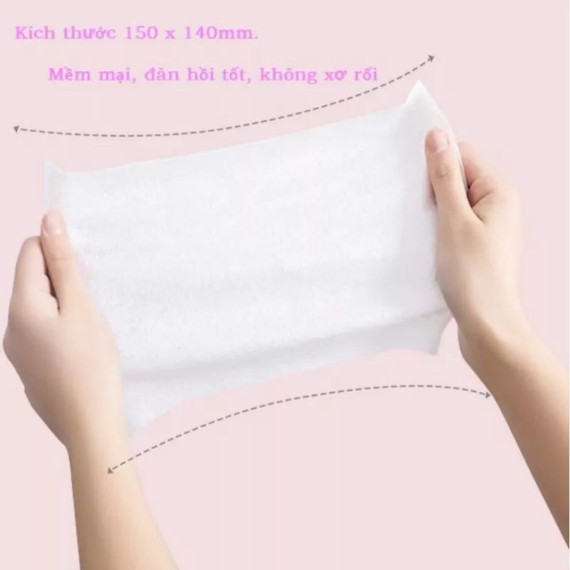 Khăn Giấy Uớt Mini Bỏ Túi Bịch 8 Gói 64 Tờ