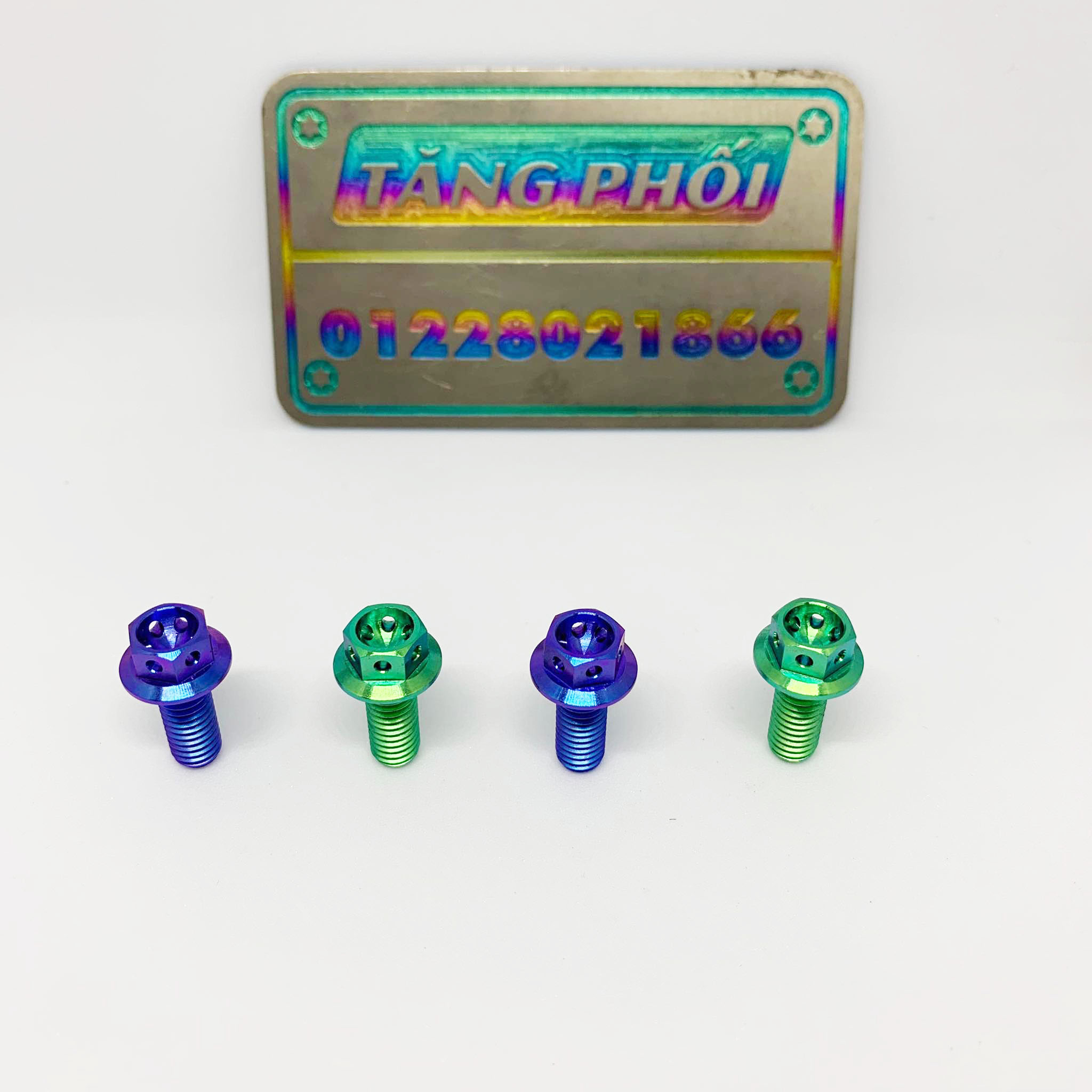 1 con Ốc 8li25 đầu probolt gắn pass heo Honda Titan Gr5