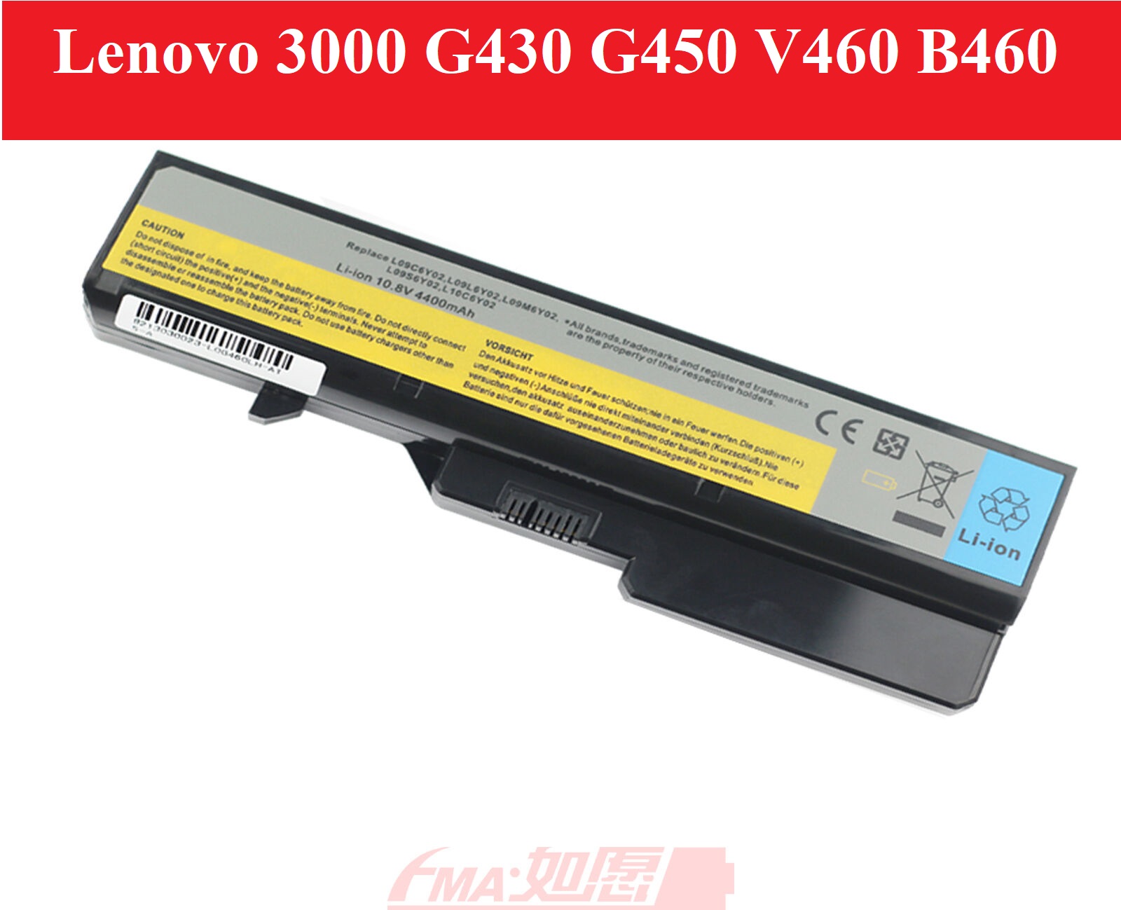 💥 Pin laptop IBM Lenovo 3000 G430 G450 V460 B460