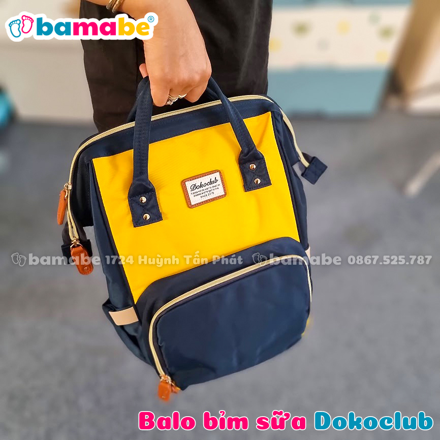 [HCM]Balo Bỉm Sữa Đa Năng Dokoclub Chống Nước