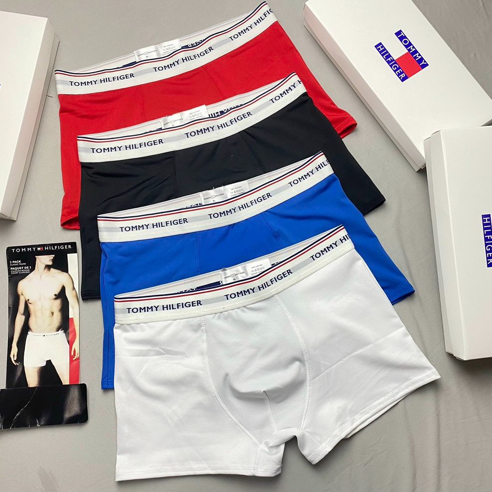 Combo 2 PCs men's premium ventilation Tom Boxer briefs shorts men's high waist elastic high waist men's dynamic figure ,,,, qdn001